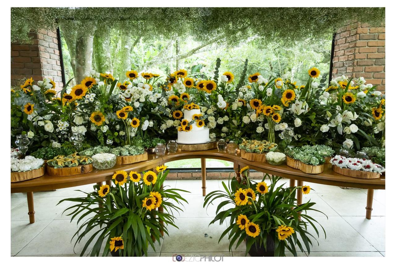 decoração girassol casamento