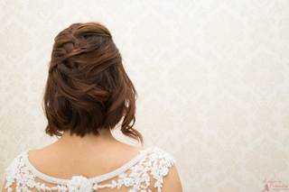 Penteado curto de casamento