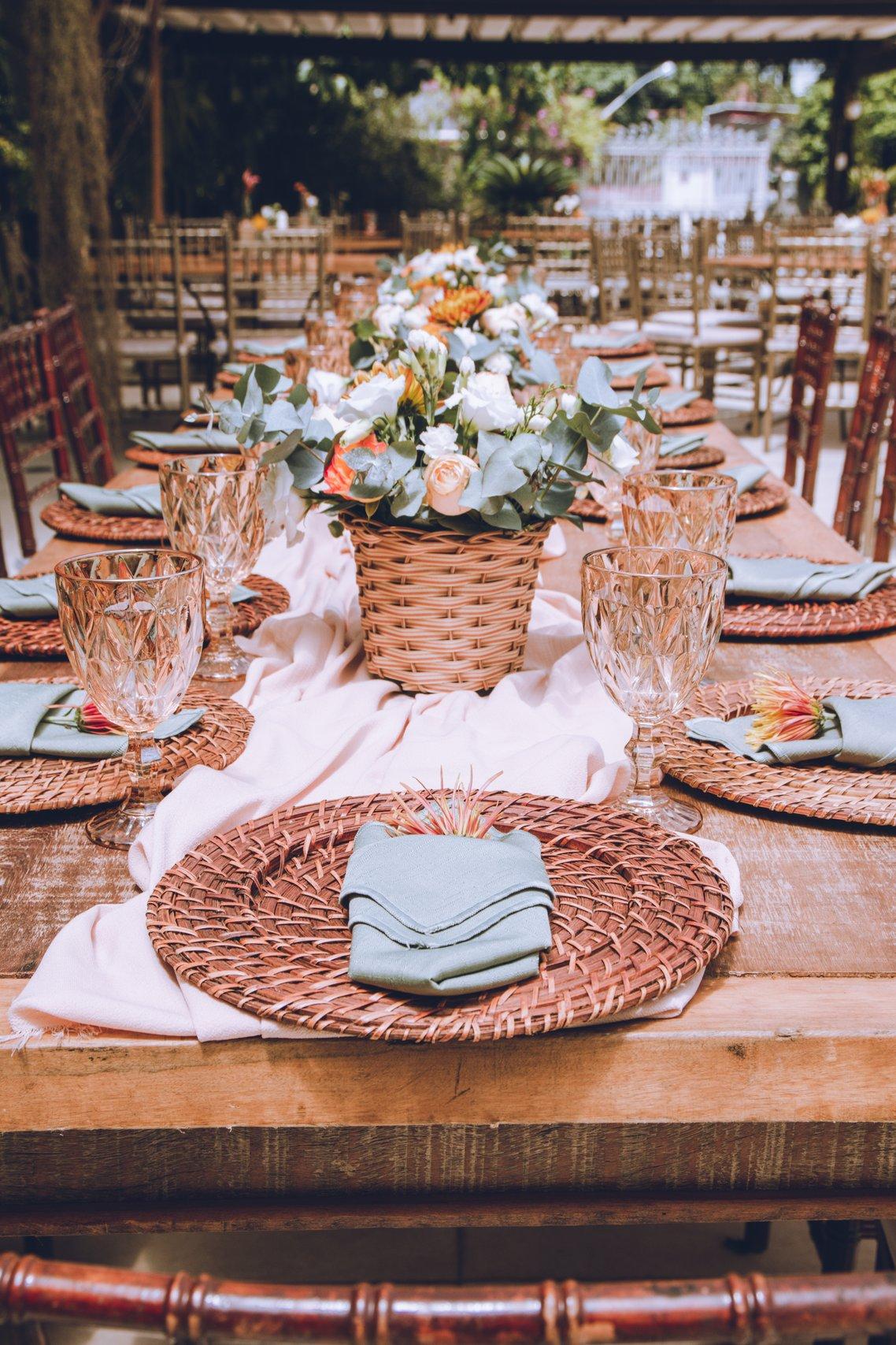 Decoração para casasamento ao ar livre