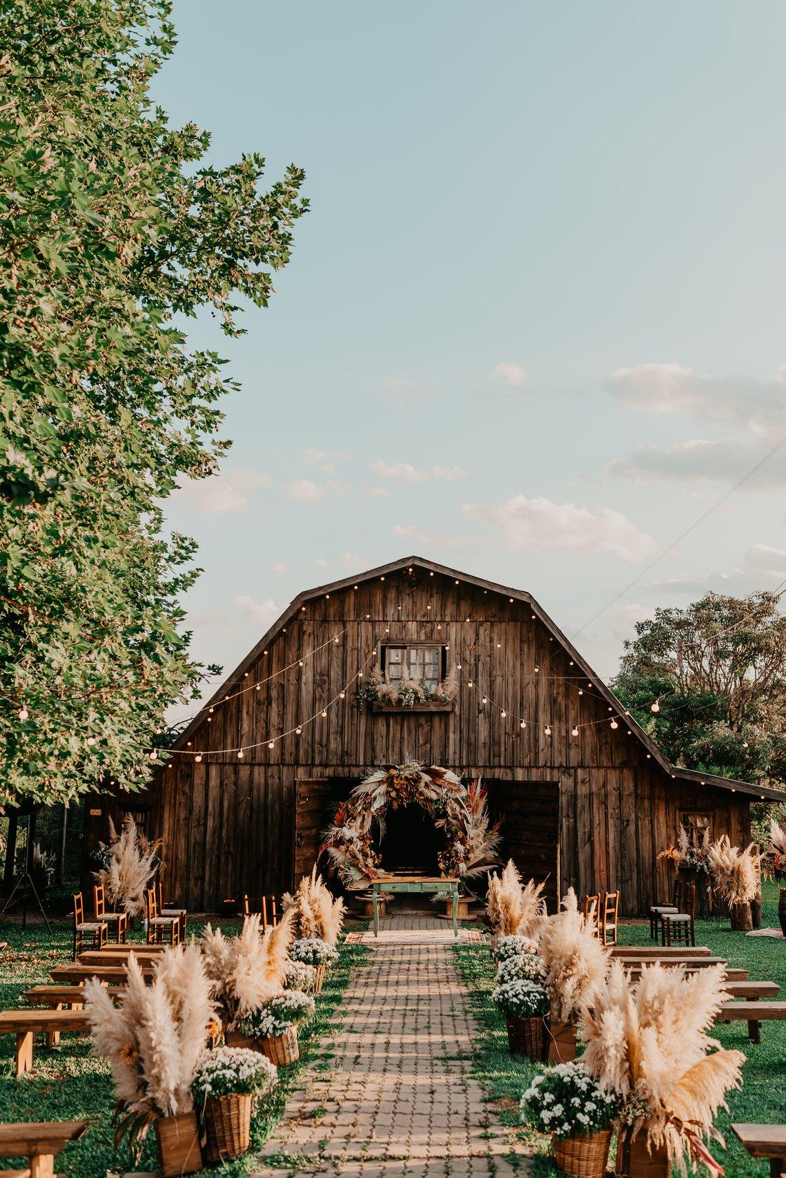 Decoração para casasamento ao ar livre