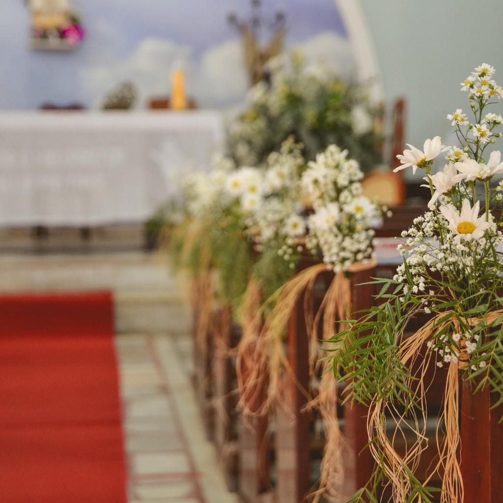 Decoração simples para festividade de Igreja Evangélica