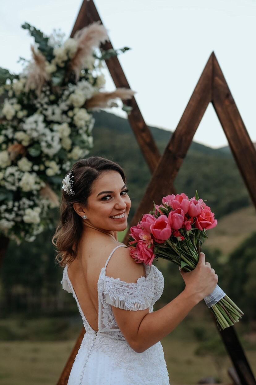 Buquê de novia simples