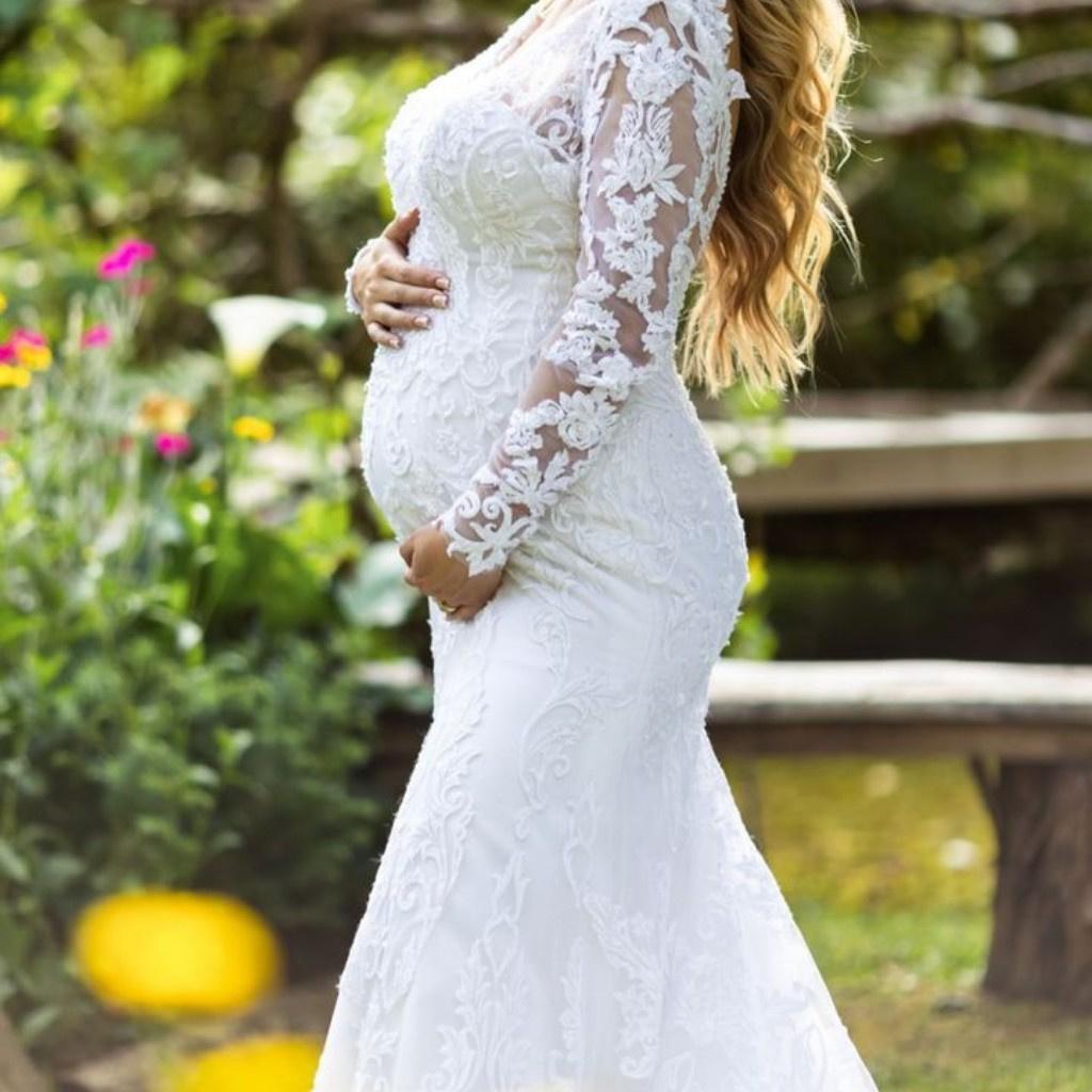 vestido noiva gravida