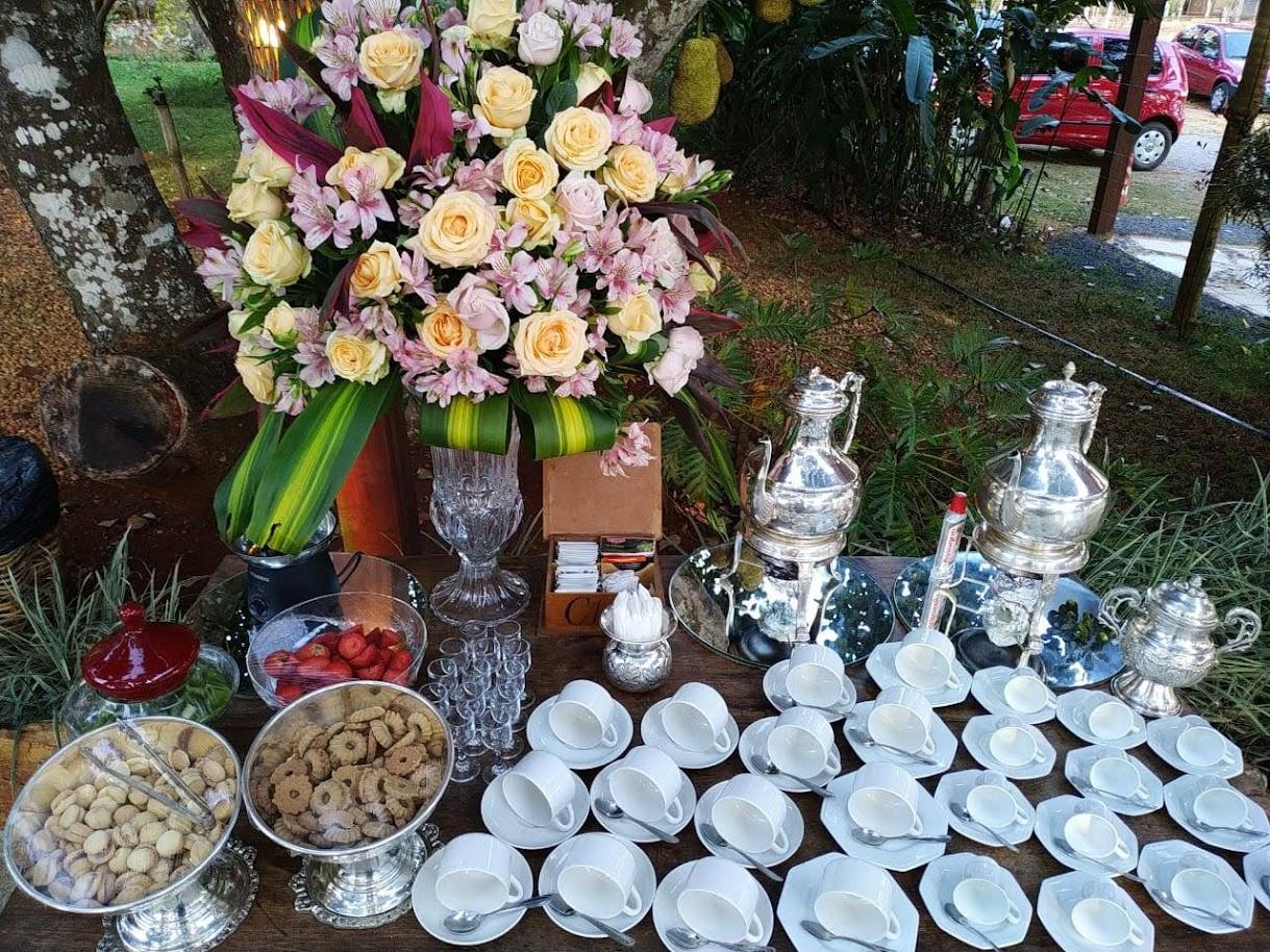 Mesa do café para casamento