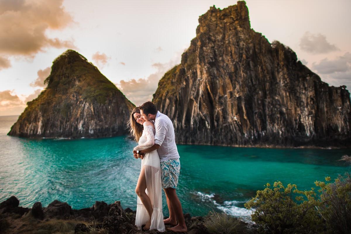 Casal em Fernando de Noronha