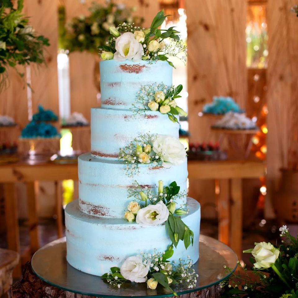 Tendências de bolo de casamento 2025