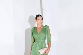 Vestido de festa verde