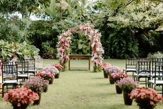 Decoração para casasamento ao ar livre