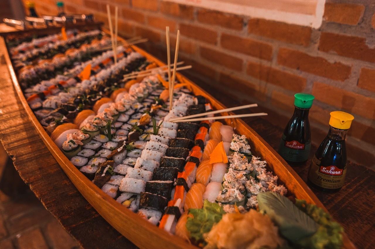 brunch casamento barca sushi