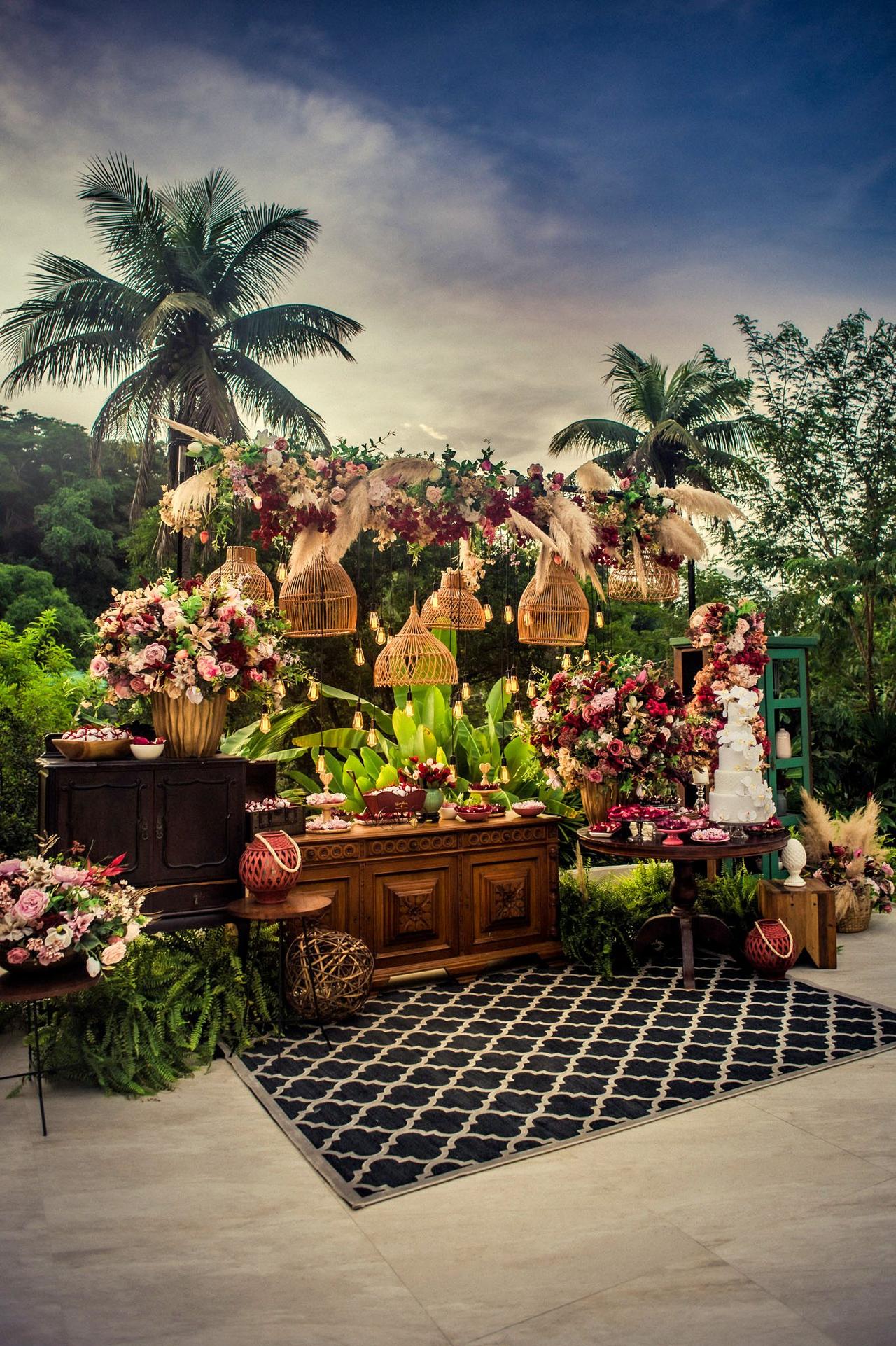 Decoração de sítio de casamento