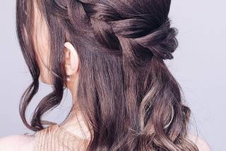 penteado madrinha casamento trança semipreso