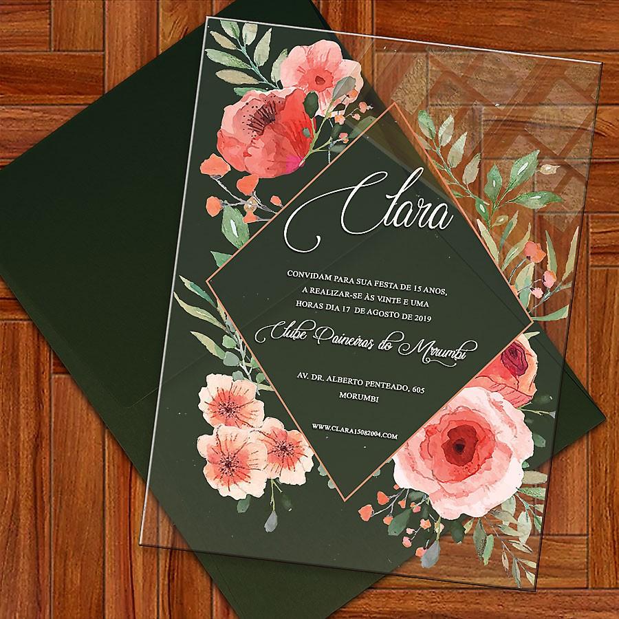 Estampas florais para convite de casamento: 100 modelos e ideias para  inspirar!