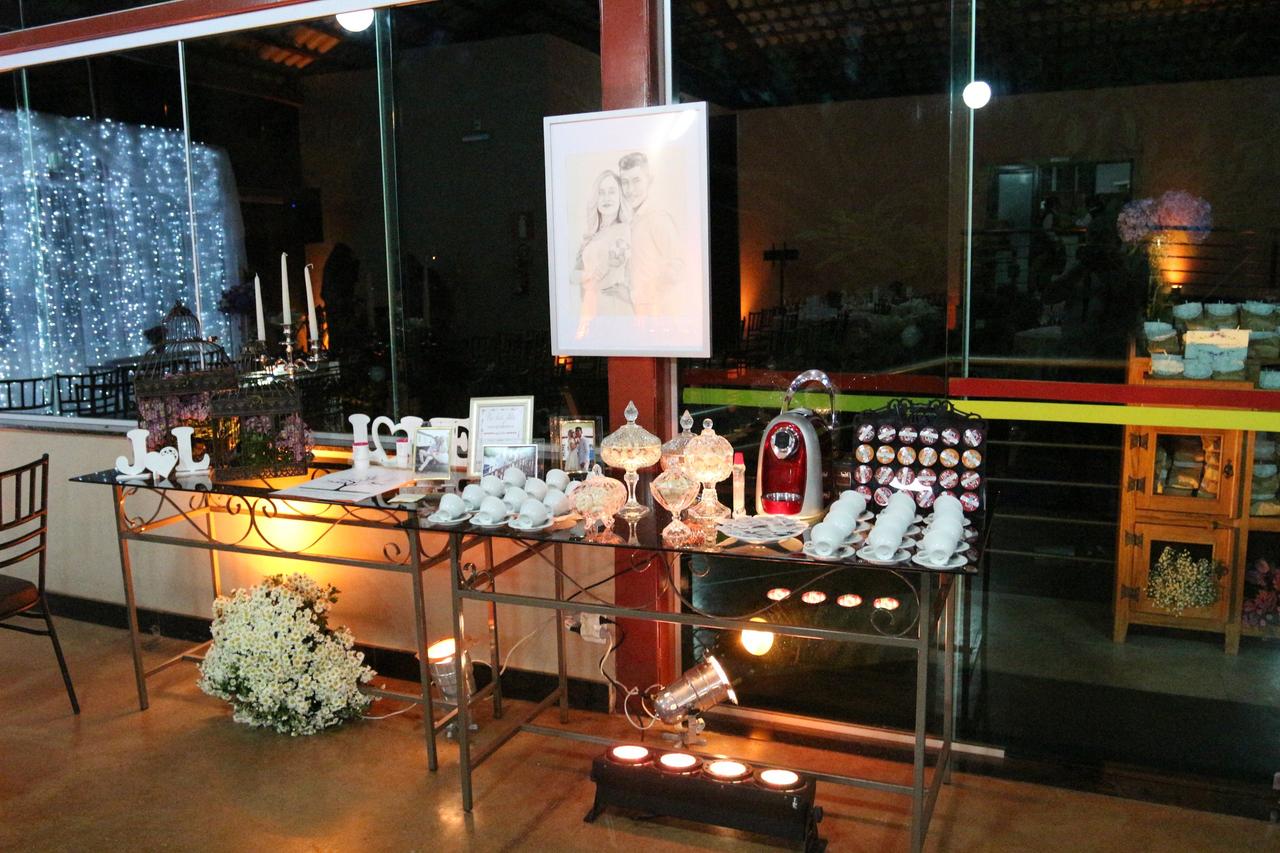 Mesa do café para casamento
