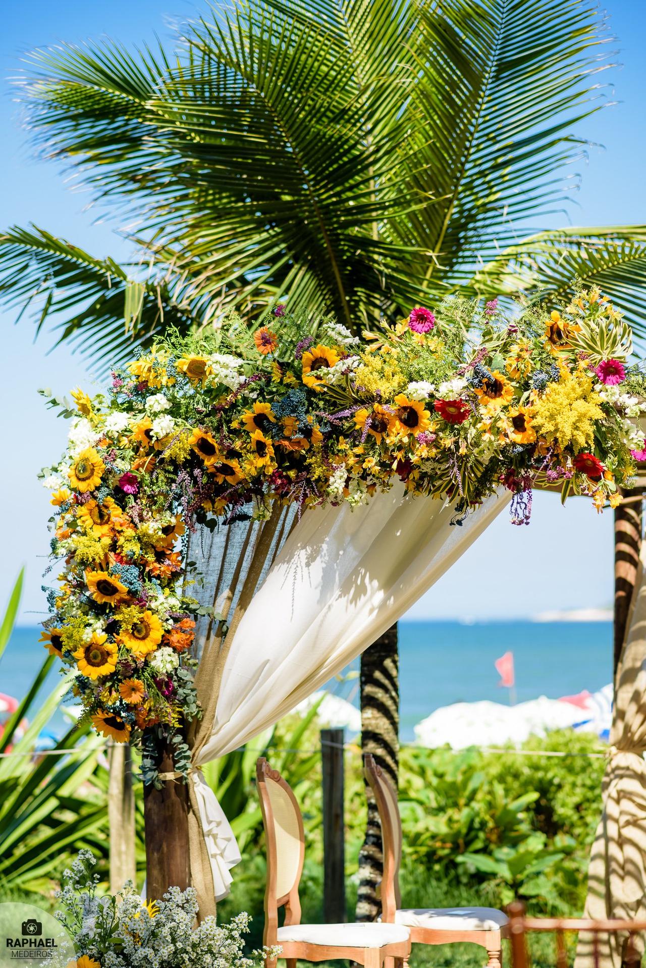 decoração girassol casamento