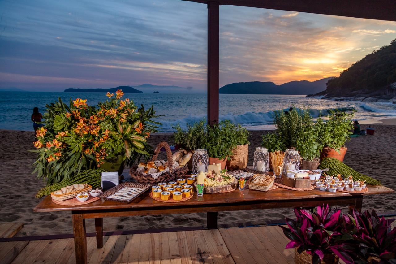 brunch casamento na praia