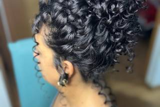 penteado madrinha casamento com cacho