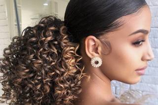 penteado madrinha casamento com cacho