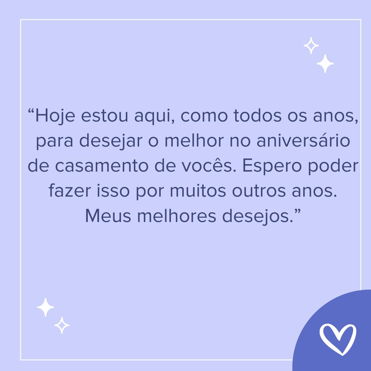 Frases para aniversário de casamento