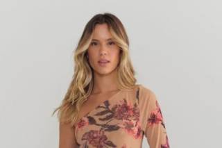 vestidos floridos longo