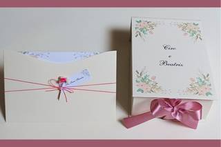 Modelo de envelope para convite de casamento