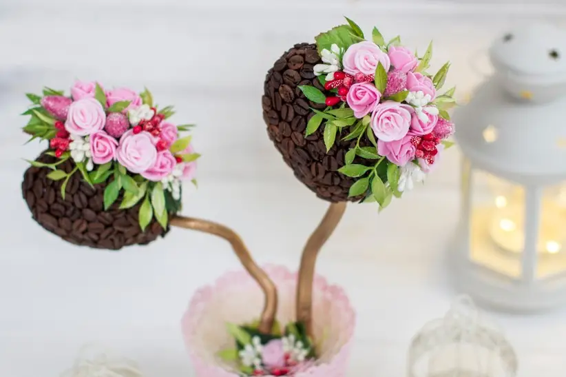Topiaria: DIY para os arranjos de flores do seu casamento