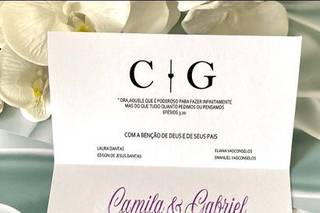 Modelo de envelope para convite de casamento