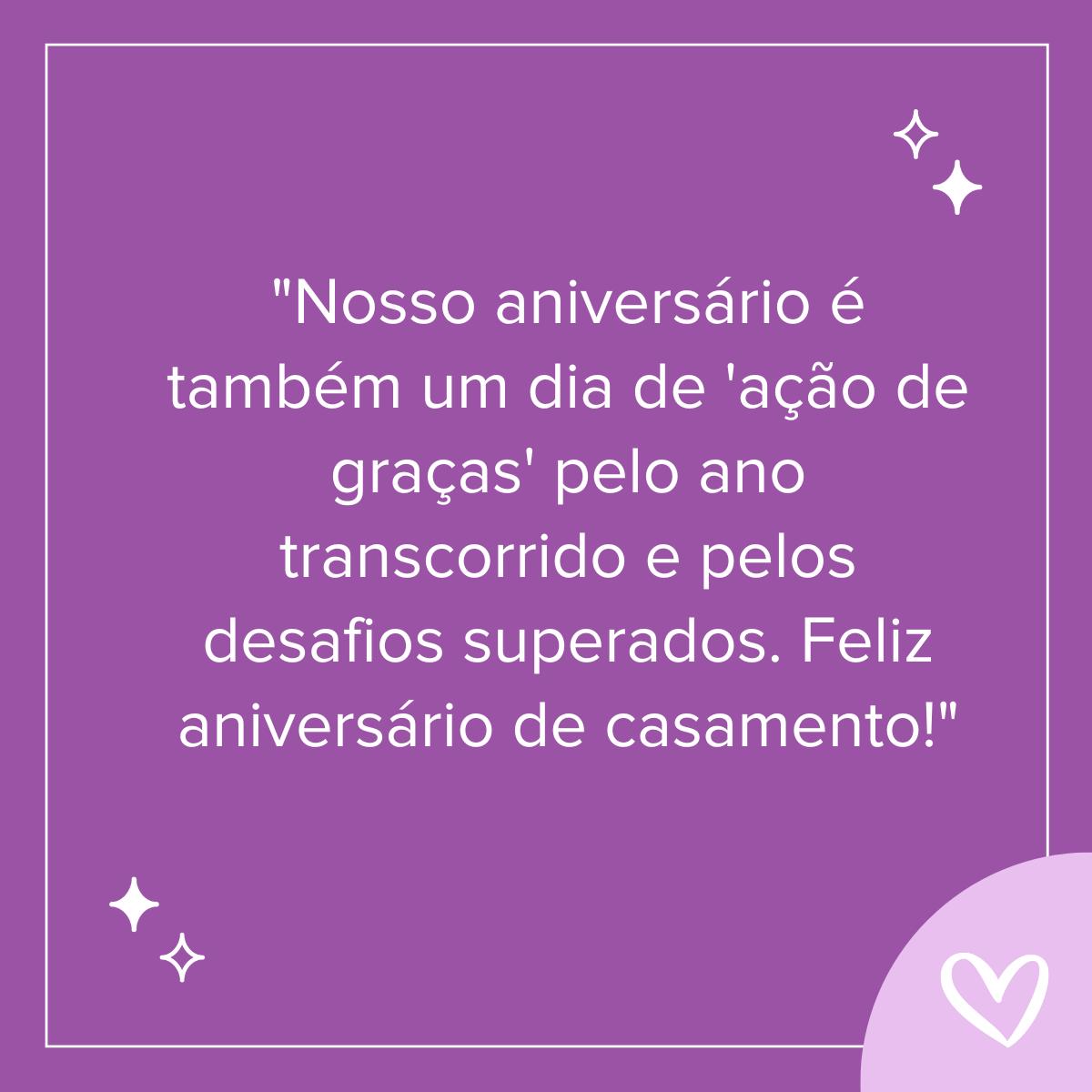 Frases para aniversário de casamento