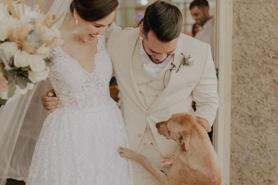 E o imprevisto no casamento deu certo... Conheçam a história do cachorrinho Caramelo de Jesus!