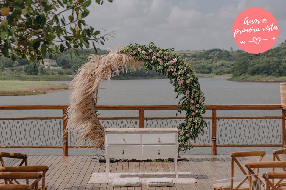 arco de flores para casamento