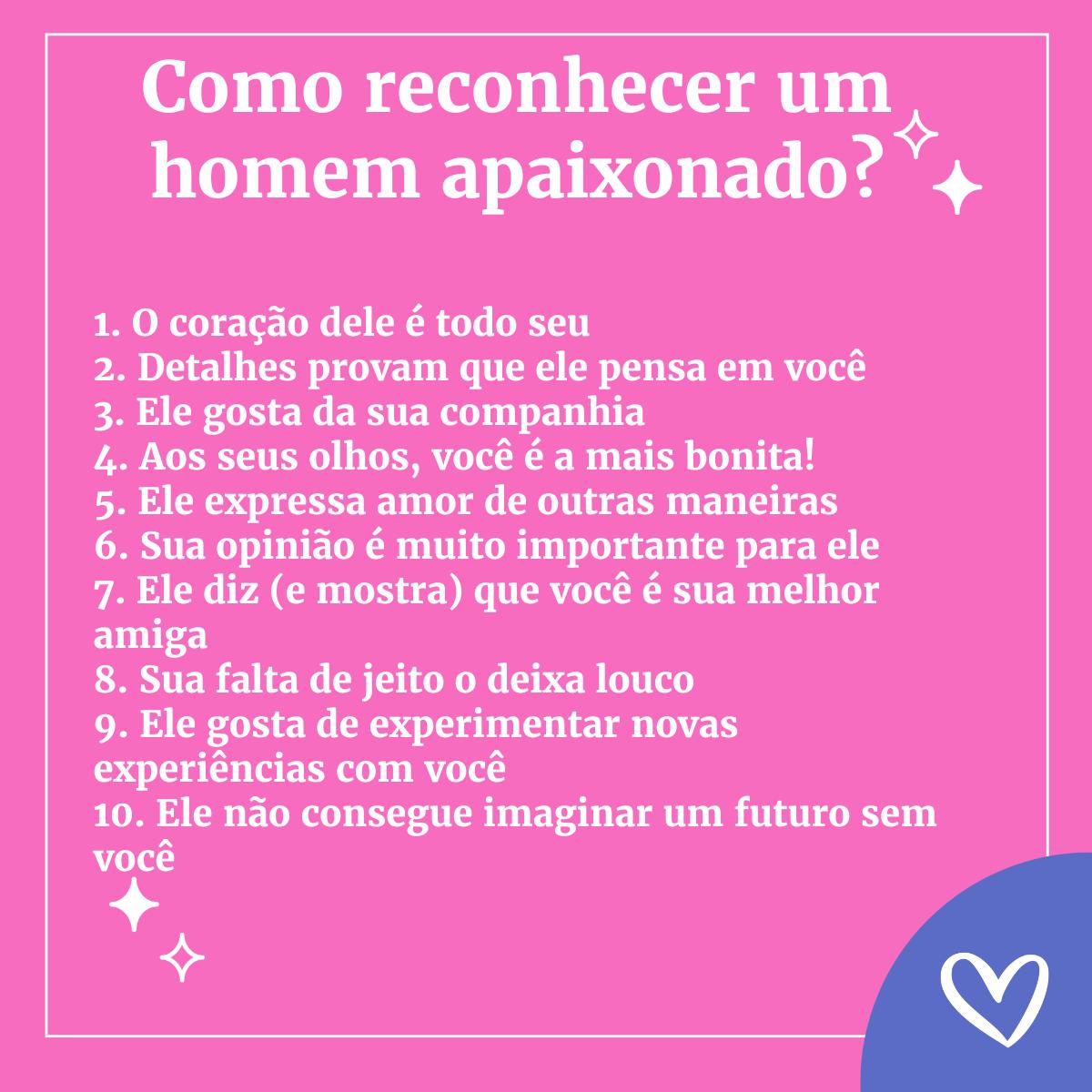 frases para reconhecer um homem apaixonado