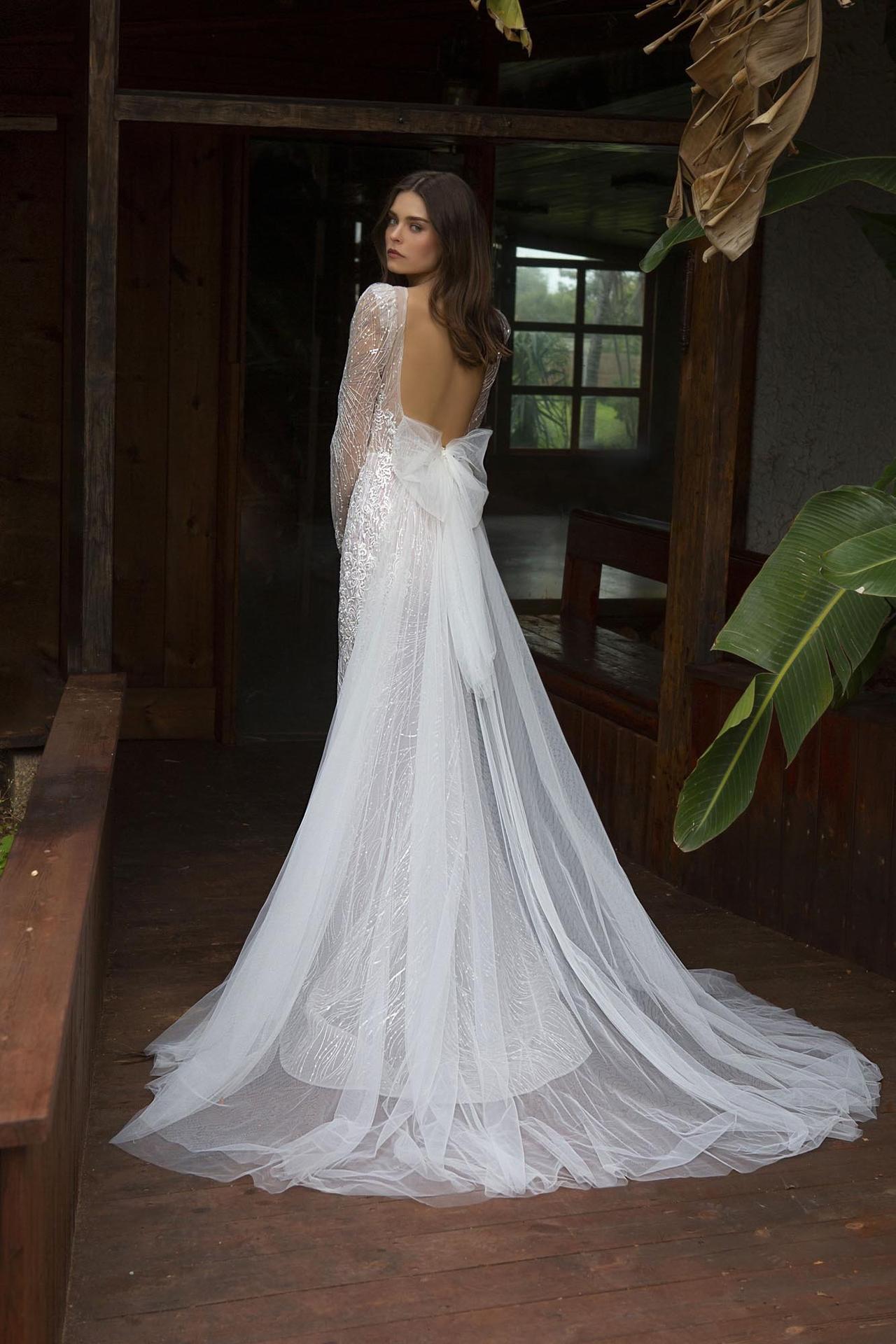 vestido de noiva com laço