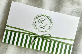 Modelo de envelope para convite de casamento