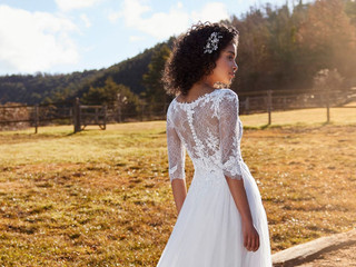 A delicadeza da manga três quartos: 60 vestidos de noiva para render-se ao modelo