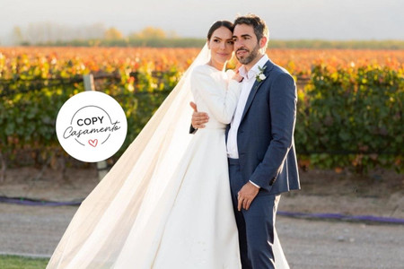 O "sim" de Lari Duarte e Marcelo Lima: destination wedding entre vinhedos