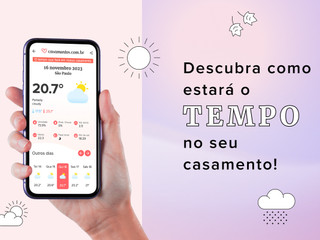 Como será o clima no dia do casamento? Descubra!