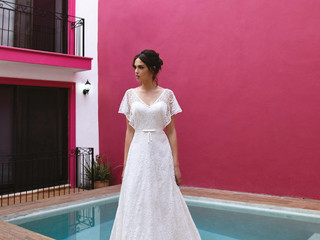 Vestidos de noiva Boheme from Mikonos: leveza em cenários que transbordam cor