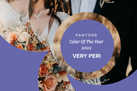 Very Peri é a cor de 2022 eleita pelo Instituto Pantone! Assim podem usá-la no seu casamento