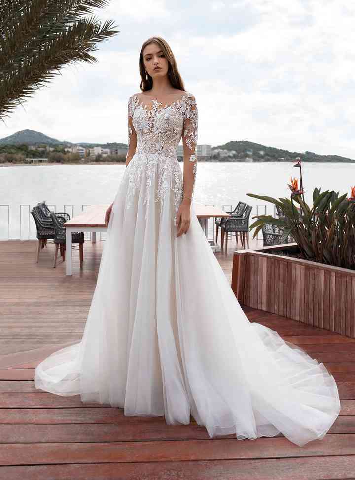 vestido de renda de noiva