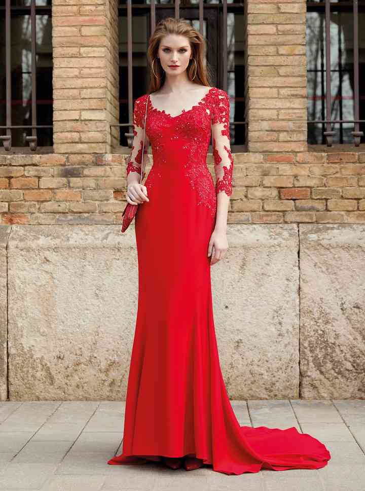 vestido vermelho para casamento de dia