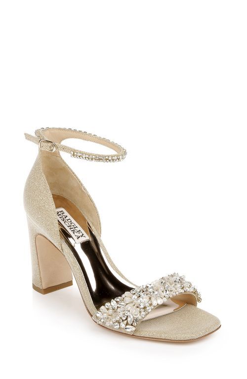 MP6223  Kendall Crystal-Adorned Block Heel1, Badgley Mischka