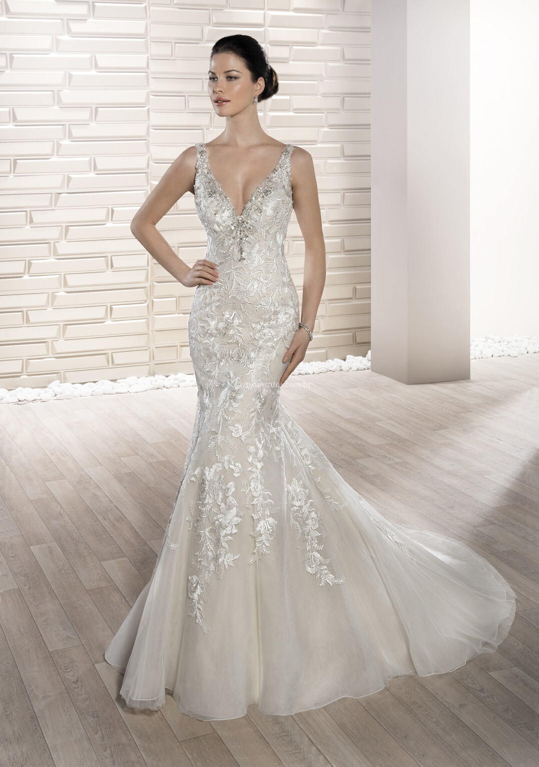 Vestido De Noiva De Demetrios 669 2550