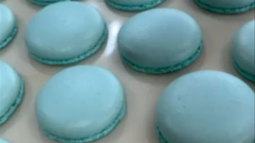 Produção de macarons