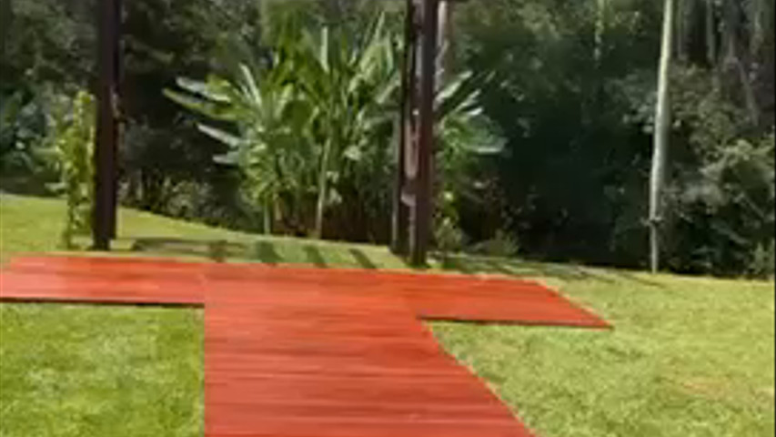 Passarela de Madeira, largura 1.5m