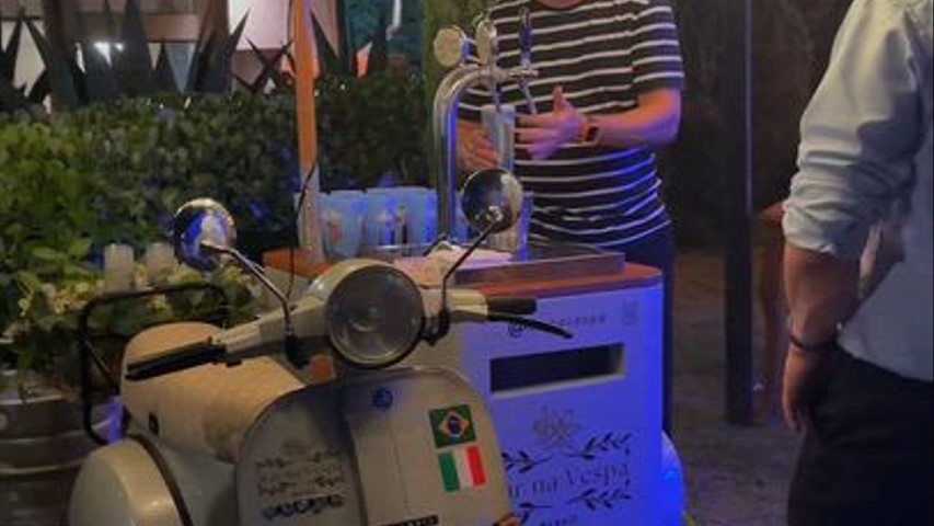 Casamento com Bar na Vespa