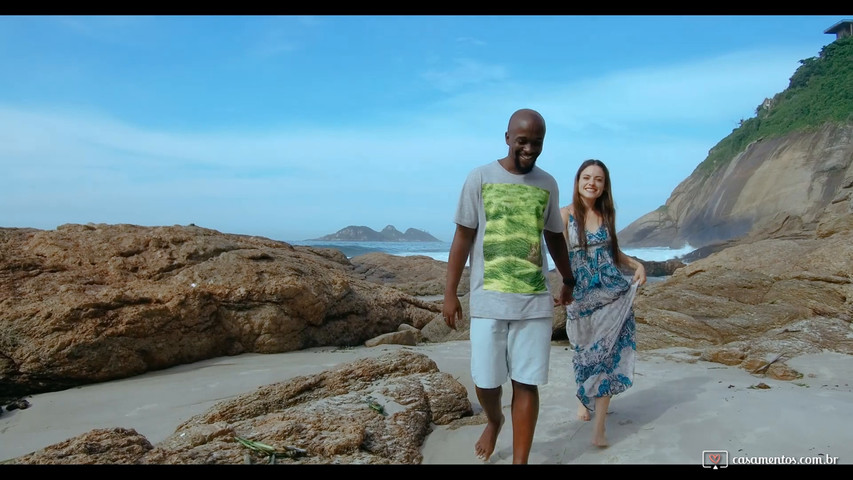 Pre Wedding B + I na Praia do Joatinga no Rio de Janeiro