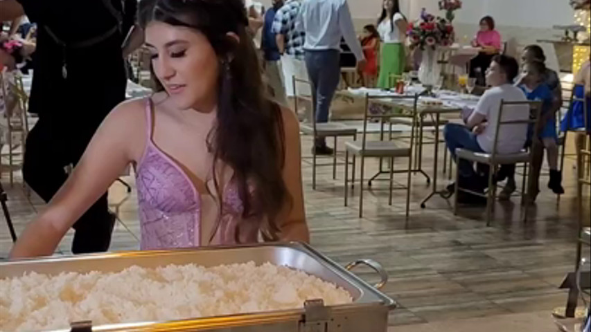 Buffet toque de glamour 