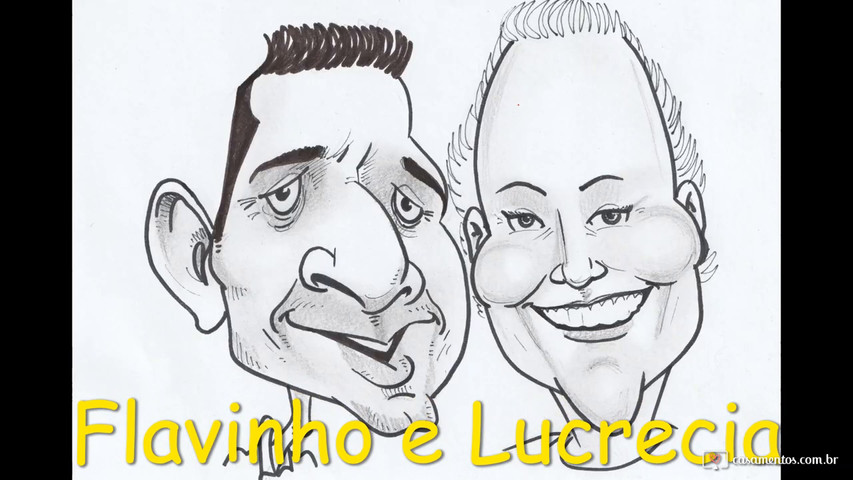 Vídeo com homenagens com caricaturas e charges