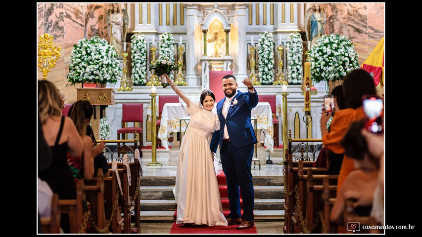 Fotos de casamento na Basilica de Lourdes