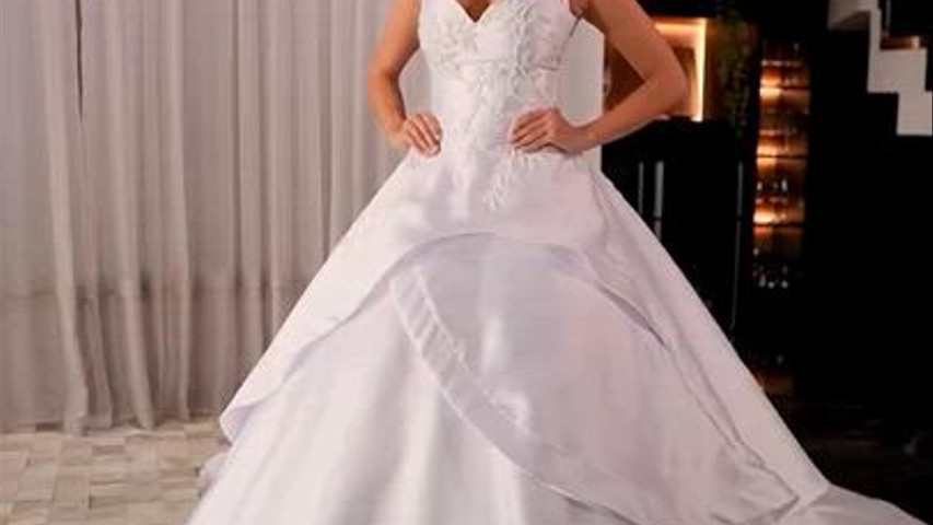 Vestido de noiva de zibeline