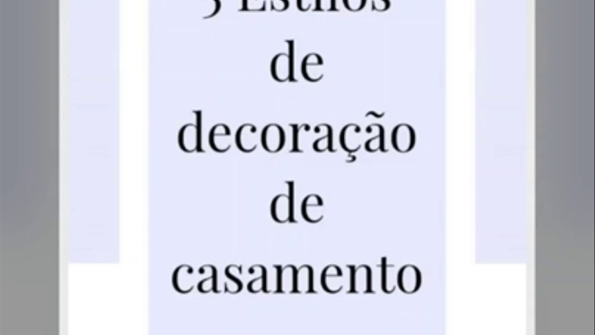 6 Estilos de decoração de casamento 